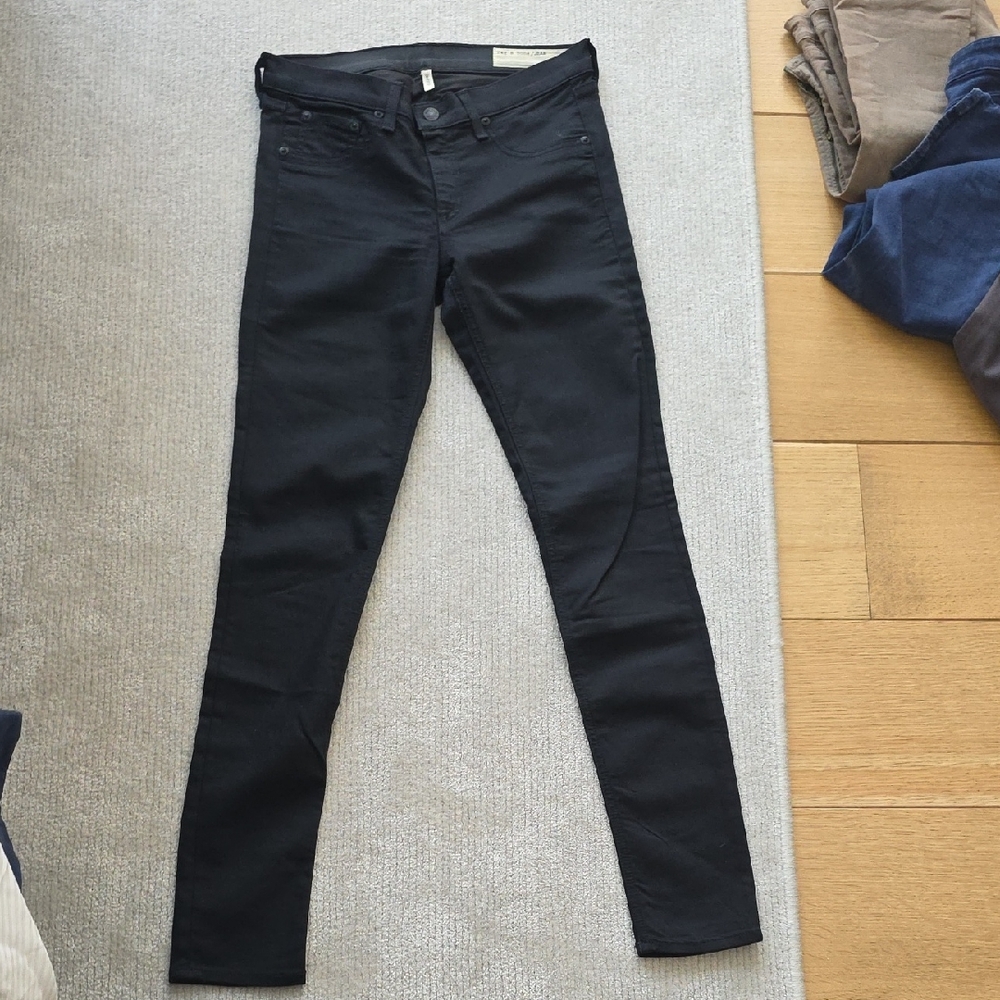 Rag And Bone Legging Black Skinny Jeans, Size 27